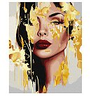 Komplekts gleznošanai pēc numuriem "Unearthly beauty with extra metallic paints", audekls uz apakšrāmja, 40x50cm