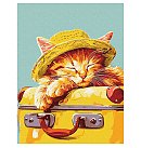 Komplekts gleznošanai pēc numuriem "Sleeping kitten", audekls uz apakšrāmja, 30х40cm