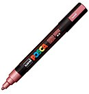 Marķieris uz ūdens bāzes "UNI Posca PC-5M", metāliski sarkans (M15)