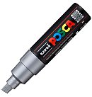 Marķieris uz ūdens bāzes "UNI Posca PC-8K", slīps uzgalis, sudraba tonis (26)