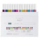Smalku marķieru komplekts "UNI Emott PEM-SY", uzgalis 0.4mm, 40 krāsas