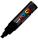 Marķieris uz ūdens bāzes "UNI Posca PC-8K", slīps uzgalis, melns (24)
