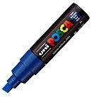 Marķieris uz ūdens bāzes "UNI Posca PC-8K", slīps uzgalis, zils (33)