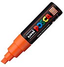 Marķieris uz ūdens bāzes "UNI Posca PC-8K", slīps uzgalis, oranžs (4)