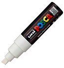 Marķieris uz ūdens bāzes "UNI Posca PC-8K", slīps uzgalis, balts (1)