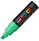 Marķieris uz ūdens bāzes "UNI Posca PC-8K", slīps uzgalis, fluorescējoši zaļš (F6)