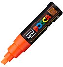 Marķieris uz ūdens bāzes "UNI Posca PC-8K", slīps uzgalis, fluorescējoši oranžs (F4)
