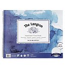 LANGTON PRESTIGE 100% kokvilnas akvareļu papīra albums ar spirāl, rupji graudains, 300g/ m2, 30.5 x