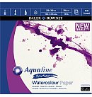 AQUAFINE akvareļu papīra albums, smalki graudains, 300g/ m2, 35x35cm, 12 loksnes