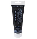 Akrila krāsa "Graduate", 120ml, perlamutra melna