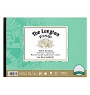 LANGTON PRESTIGE 100% kokvilnas akvareļu papīra albums, gluds, 300g/ m2, 35.6 x 25.4 cm, 12 loksnes