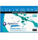 Akvareļu papīra bloks "AQUAFINE", A4, 300g/ m2, gluda faktūra, 12 loksnes