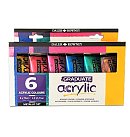 Akrila krāsu komplekts "Graduate Acrylic Metallic Set", 6x75ml