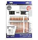 "SIMPLY" mākslinieciskais komplekts "Sketching set" skicēšanai, 40 daļas