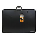 GRADUATE mape-portfelis mākslas darbu pārnēsāšanai, ar pleca lenci, A2, 420x594mm, plastmasa, meln