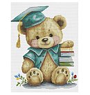 Izšūšanas komplekts krustdūrienā "Bear Mykhailo", 24x31 cm