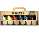 Akrila krāsu komplekts "A'KRYL", 6x100 ml