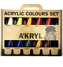 Akrila krāsu komplekts "A'KRYL", 12x100 ml