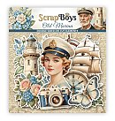 Set of paper die cuts "Old Marina", double-sided, 240g/ m2, 44pcs