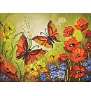 Izšūšanas komlekts ar pērlītēm "Dance of summer", 40x30 cm
