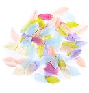 Dekoratīvās zosu spalvas plūmes formā, 6cm, 5g., pasteļtoņi