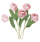 Dekoratīvas rozes 15cm, 5gab., rozā