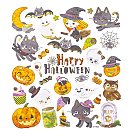 Uzlīmes "Halloween", 32 gab., loksnes izmērs 15 x 17cm