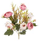 Makslīgo ziedu pušķis, 29cm, rozā