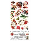 Izgriežamu motīvu komplekts "Flowers & More – Christmas Everywhere", 15.75x30.5cm, 250g/ m2 (18 loksnes, 9 dizaini), ZS