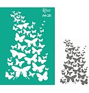 Trafarets #28, "Butterflies", vairākkārt lietojams, pašlīmējošs, A4 (21x29.7cm)