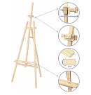 Molberts "Nr. 41, Lyra", priede, max audekla augstums 124cm, 71x80x170cm, 2.97kg