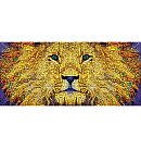 Izšūšanas komlekts ar pērlītēm "Golden Lion", 50x23 cm