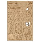 MDF dekoru komplekts "Cake delicious-3", biezums 3 mm, plātnes izmērs 12.8x20cm