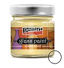 Caurspīdīga krāsa stiklam, uz šķīdinātāja bāzes, 30ml, bezkrāsaina, Pentart