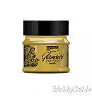 Metāliska akrila krāsa "GLAMOUR", 50 ml, piesātināts zelts, Pentart