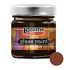 Caurspīdīga krāsa stiklam, uz šķīdinātāja bāzes, 30ml, brūna, Pentart