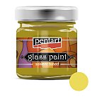 Caurspīdīga krāsa stiklam, uz šķīdinātāja bāzes, 30ml, ingvera dzeltena, Pentart