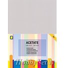 Plastikas acetāta loksne skrapbukingam, caurspīdīga, A5, 0.25 mikroni, 10 gab.
