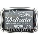 Tintes zīmogu spilventiņš "Delicata metallic", 7.5x4.5cm, sudraba tonis