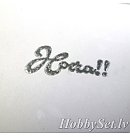 Pulveris apjoma veidošanai "Embossing powder", 7.4ml, metālisks sudraba tonis