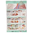Table for making boxes, envelopes and cards with ruler and tool for folding paper "SCORING BOARD", working area: 18x31,5cm