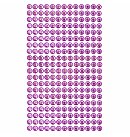 Pašlīmējošās strazas, D:6mm, 260 gab., rozā