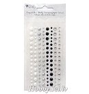 Pašlīmējošas strazas un puspērles "MONO JEWELS", D:2-6mm, 120gab.