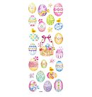 Mirdzošas uzlīmes "Colour easter eggs", 24 gab.