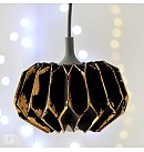 DIY kartona lampa (17cm x 12cm) ar baltu lampas turētāju, kabeļa garums: 1m