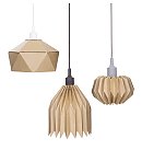 DIY kartona lampa (17cm x 12cm) ar baltu lampas turētāju, kabeļa garums: 1m