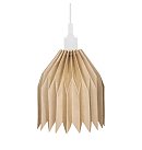 DIY kartona lampa (22 x 25cm) ar baltu lampas turētāju, kabeļa garums: 1m