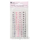 Pašlīmējošas strazas un puspērles "MODERN CHIC", D:2-6mm, 120gab.