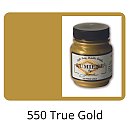 Metāliska krāsa "Lumiere" #550 audumam, ādai, kokam, papīram, 66.54 ml, īsta zelta tonis (True Gold)