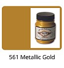 Metāliska krāsa "Lumiere" #561 audumam, ādai, kokam, papīram, 66.54 ml, metālisks zelta tonis